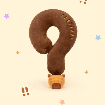 Question Mark Capybara Stuffed Animal Plush Toy, Funny Plushies